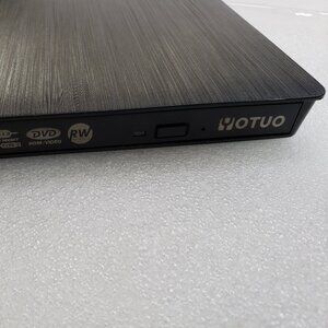 External CD/DVD Drive for Laptop USB 3.0, USBC Portable Burner DVD/CD Player Blk